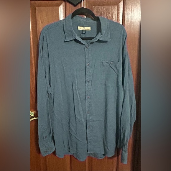 Tommy Bahama 100% Silk Long Sleeve Button Down Shirt Mens Size XL - Picture 1 of 2
